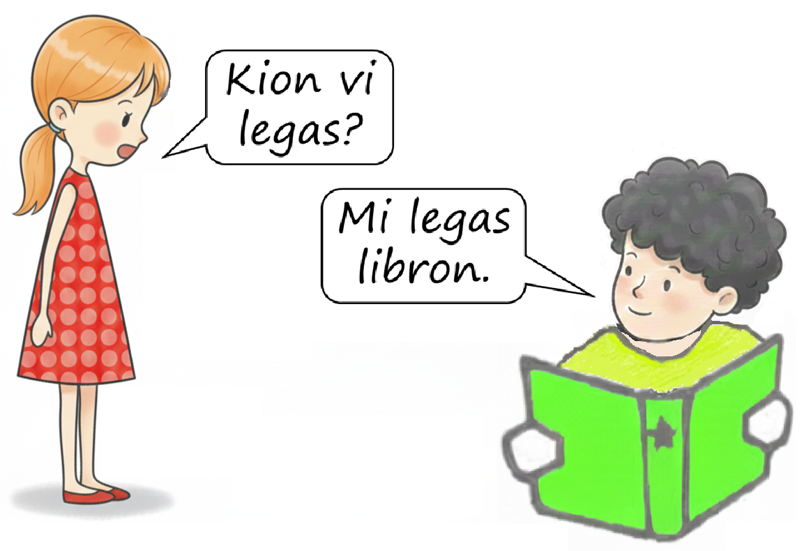 la knabino demandas kaj la knabo respondas