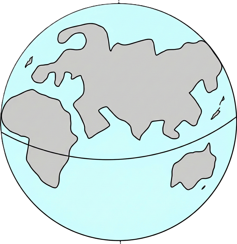 la mondo havas du samgrandajn partojn